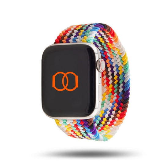 Bracelet Apple Watch tressée Pride