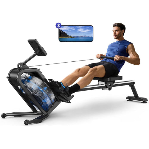 Rameur à Eau Homefit WaterFlow – Réservoir 15 L Incliné à 45° – Bluetooth – Charge Max. 150 kg