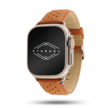 Bracelet Apple Watch cuir perforé